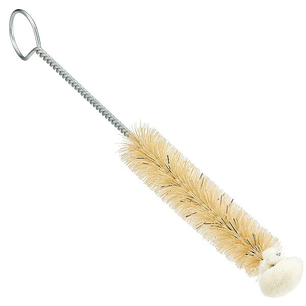 Tanis Test Tube Brush, 3 in L Handle, 3 1/4 in L Brush, Natural, 6 1/4 in L Overall - 06134