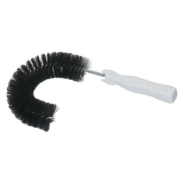 Tough Guy 5" W Hook Brush, 4 in L Handle, 8 in L Brush, Black, Polypropylene, 11 1/2 in L Overall - 11N178