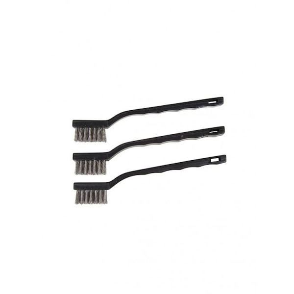 Hyde Hyde 10 in. L Stainless Steel Mini Bristle Brush - 46650