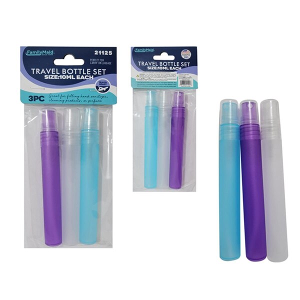 Familymaid 034 oz Travel Bottle Set 3 Piece - 21125