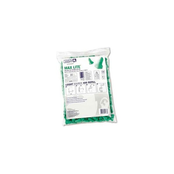 Honeywell North Howard Leight Maximum Lite LPF-LS4-REFILL Dispenser Refill, T-Shape, 200 Pair - LPF-LS4-REFILL