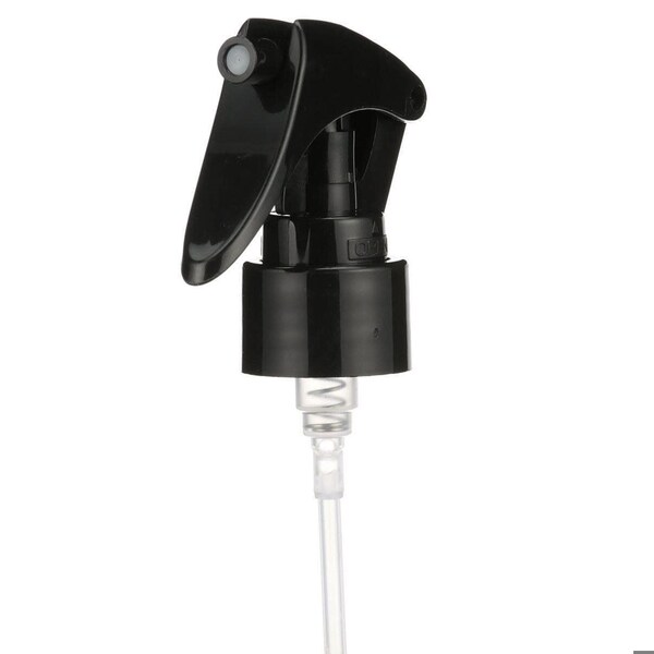 Tricorbraun 24-410 P/P Sprayer, Trigger Sprayer, Black, Mini, Smooth, .21 Ml Fine Mist 6.75 Dtl, Shipping Clip - 047642