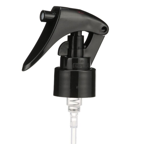 Tricorbraun 24-410 P/P Sprayer, Trigger Sprayer, Black, Mini, Smooth, .21 Ml Fine Mist 6.75 Dtl, Shipping Clip - 047642