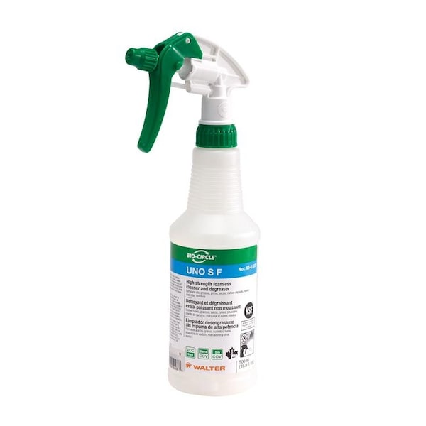 Walter Surface Technologies Empty Spray Bottle Uno S F High Strength Foamless Cleaner Degreaser - 53L315