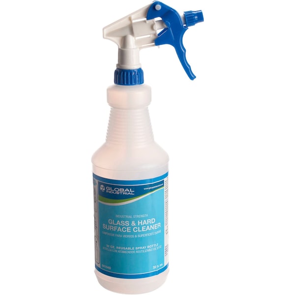 Global Industrial Trigger Spray Bottles For Glass & Hard Surface Cleaner, 32 oz. Bottles, 12PK - 641548