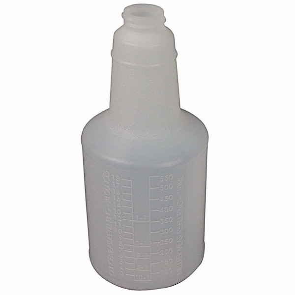 Impact Products Plastic Bottles with Graduations, 24 oz, Clear, PK24 - 5024WG2491