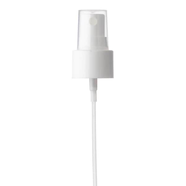 Tricorbraun 24-410 P/P Fine Mist Sprayer White Smooth .12Ml-.14Ml, 4.375 Inch Dip Tube Clear P/P Hood - 141105