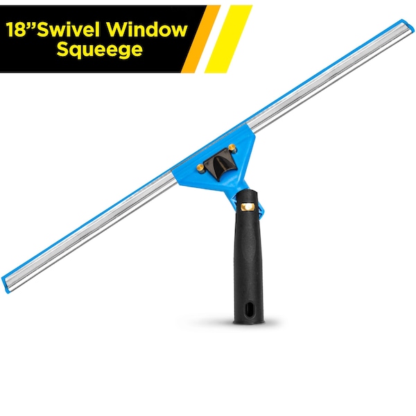Gritt Commercial 18 Swivel Window Squeegee with Quick Release - GRI129-18-2PK-ZORO