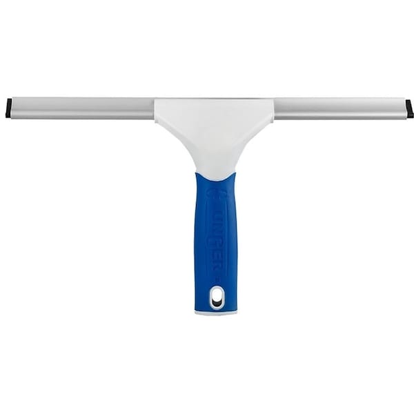 Unger Window Glass and Surface Squeegee, 12 in Blade, Straight Blade, Rubber Blade - 989830