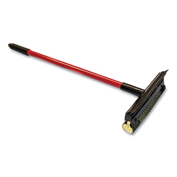 Odell Auto Window Squeegee, 8in Wide Blade, Heavy-Duty Mesh Sponge Head, 20in Handle - SQW-8RM