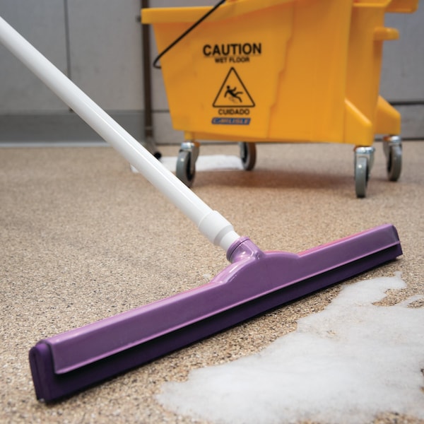 Carlisle Foodservice Dbl Foam Squeegee, 24", Purple, PK6 - 4156868