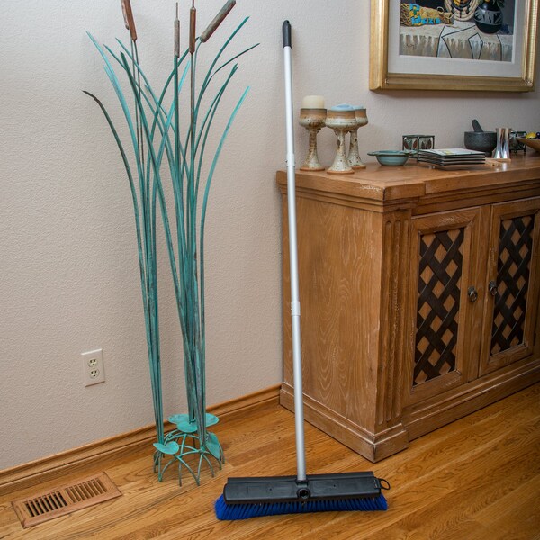 Carlisle Foodservice Floor Sweep w/Squeegee, 18", Blu, PK6 - 3621961814