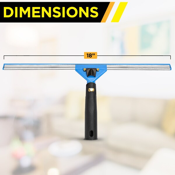 Gritt Commercial 18 Swivel Window Squeegee with Quick Release - GRI129-18-12PK-ZORO