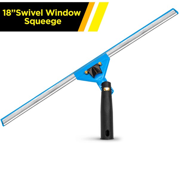 Gritt Commercial 18 Swivel Window Squeegee with Quick Release - GRI129-18-12PK-ZORO