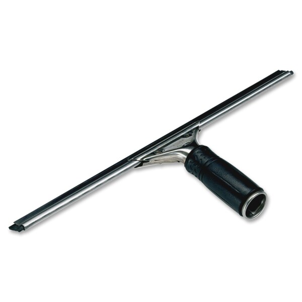 Unger Pro Stainless Steel Squeegee, w/Rubber Handle, 18", BK, PK 10 - UNGPR450CT