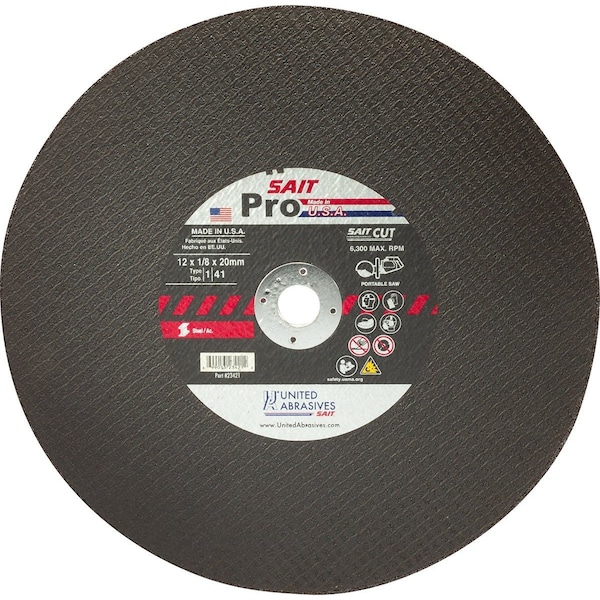 United Abrasives/Sait Hoja para Cortadora de Gas T112x18x1SaitPK10 - 23414.