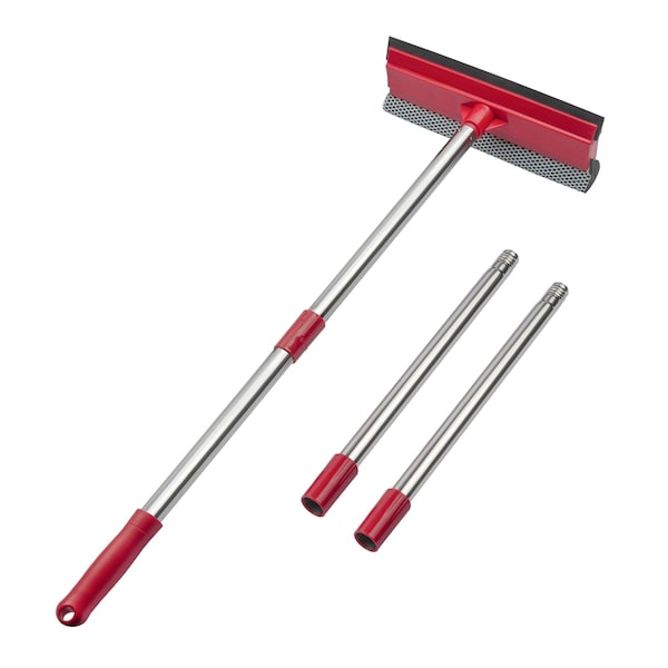 Dsv Standard Window Squeegee, 2-in-1 Window Cleaner w/ 55in Extension Poles - 87441