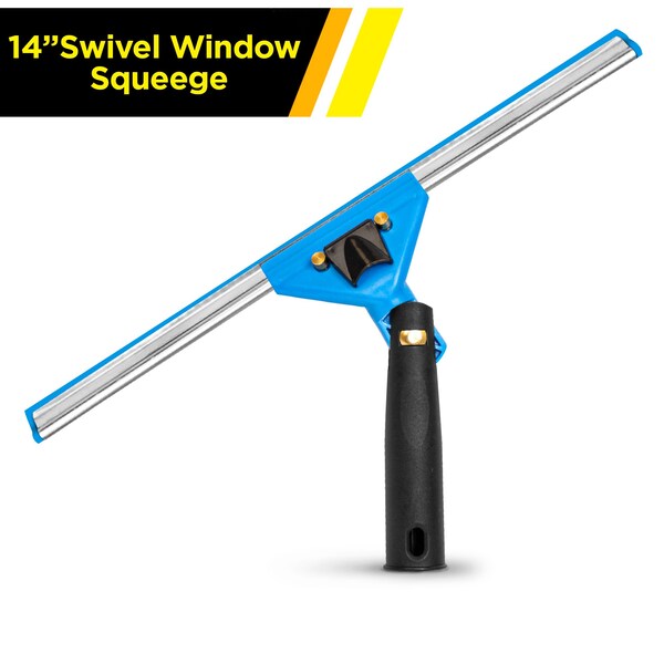 Gritt Commercial 14 Swivel Window Squeegee with Quick Release - GRI129-12PK-ZORO