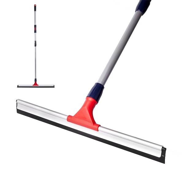 Dsv Standard Professional Telescopic Stainless Aluminum Floor Scrubber Squeegee - 87666