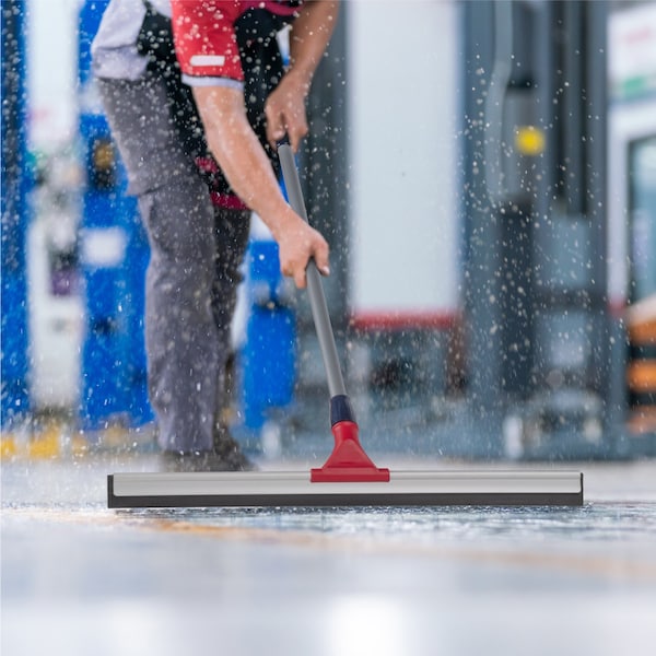 Dsv Standard Professional Telescopic Stainless Aluminum Floor Scrubber Squeegee - 87666