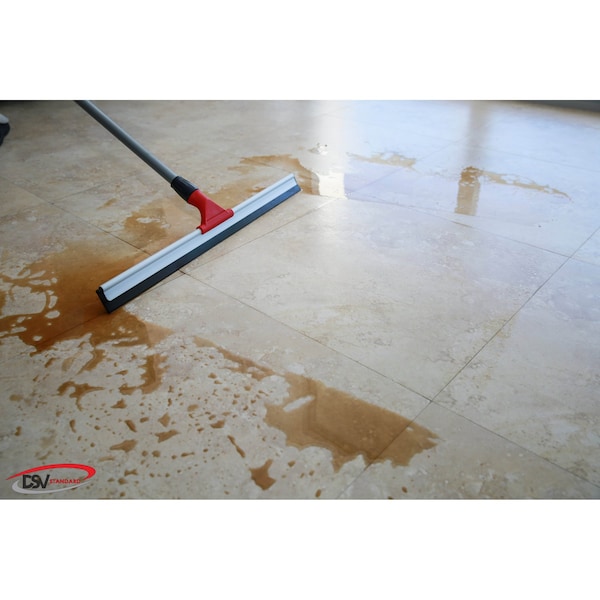 Dsv Standard Professional Telescopic Stainless Aluminum Floor Scrubber Squeegee - 87666