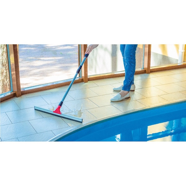 Dsv Standard Professional Telescopic Stainless Aluminum Floor Scrubber Squeegee - 87666