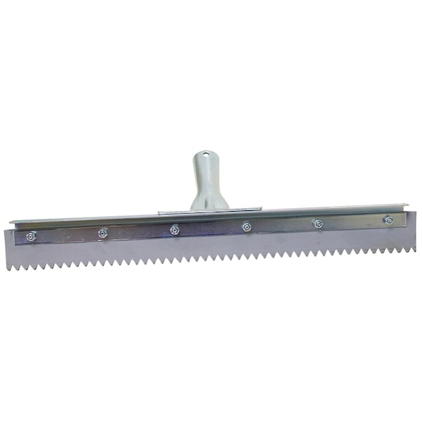 The Brush Man 18” Floor Squeegee, 3/8” Serrations, Non-Marking, 6PK - FS18SE-3/8