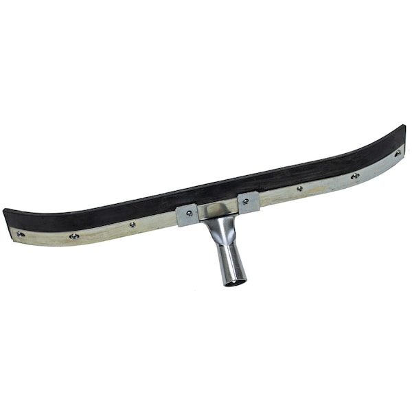 The Brush Man 24” Curved End Floor Squeegee, Black Buna Blend Rubber, 6PK - FS324C