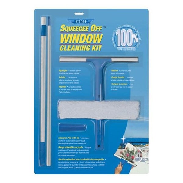 Ettore Ettore 17050 12 in. Squgee Kit with 5 in. Pole - 6151690