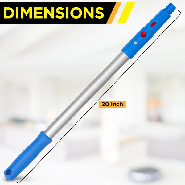 Gritt Commercial Window Washing Kit with 18 Swivel Window Squeegee and 20 Pole - GRI131-18