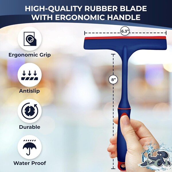 Dsv Standard Water Squeegee 6.3in Blade, 10-PK - 87445-10