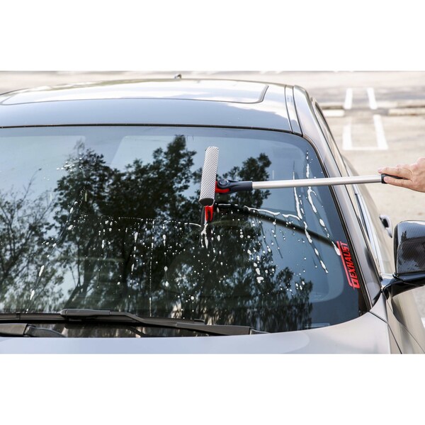 Dsv Standard Professional Window Squeegee, Long Handle, 2-in-1 Window Cleaner, 12-PK - 87444A-12