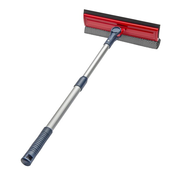 Dsv Standard Professional Window Squeegee, Long Handle, 2-in-1 Window Cleaner, 12-PK - 87444A-12