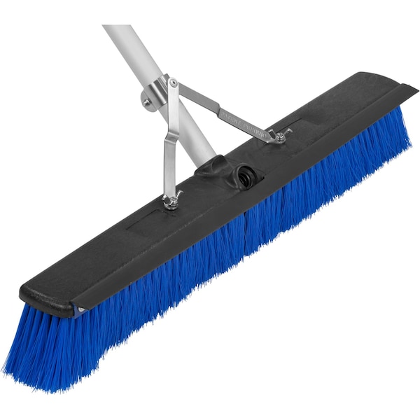 Carlisle Foodservice Floor Sweep w/Squeegee, 24", Blu, PK6 - 3621962414