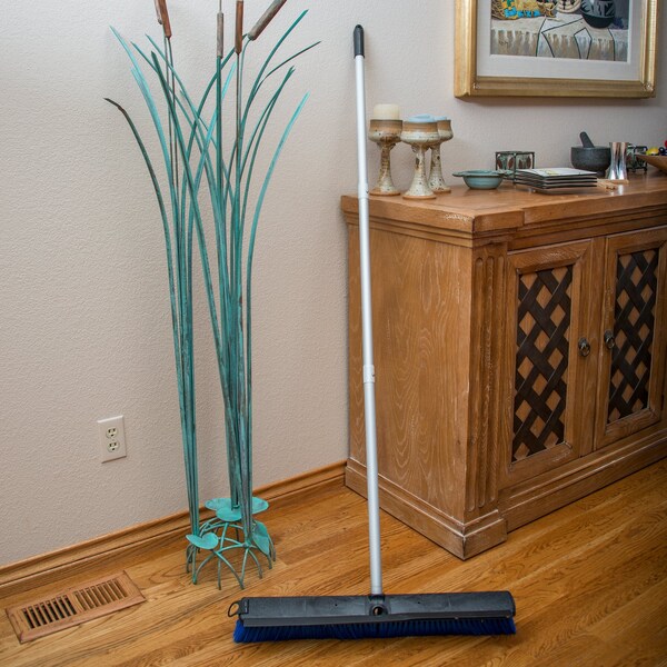 Carlisle Foodservice Floor Sweep w/Squeegee, 24", Blu, PK6 - 3621962414