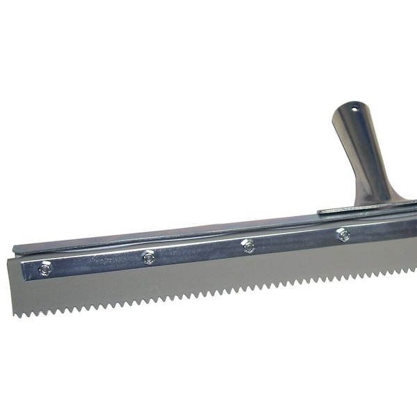 The Brush Man 36” Floor Squeegee, 3/16” Serrations, Non-Marking, 6PK - FS36SE-3/16