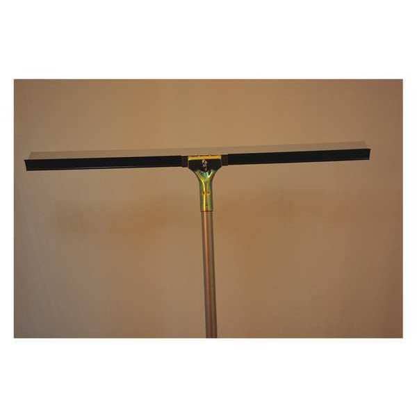 Bruske Products 30" Floor Squeegee, 60" bolt-on steel handle, straight blade - 49530-C