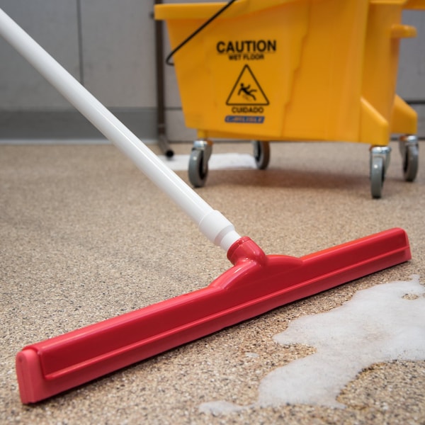 Carlisle Foodservice Dbl Foam Squeegee, 24", Red, PK6 - 4156805