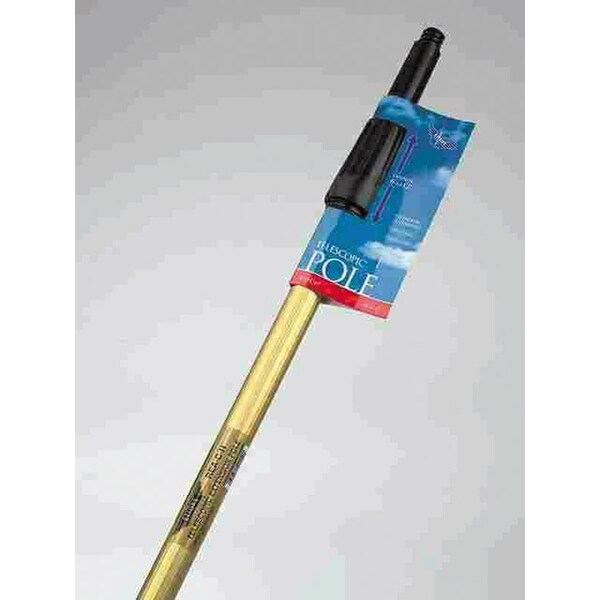 Ettore Ettore REA-C-H Telescoping 12 ft. L X 1 in. D Aluminum Extension Pole Silver/Blue - 43012