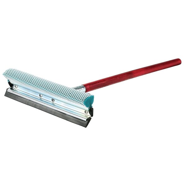 Swivel 10 in. Professional Squeegee Head with 24 in. Handle - SW2604208