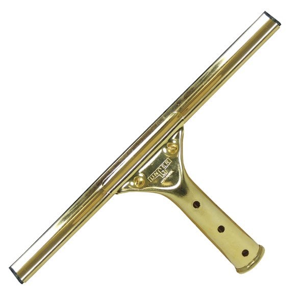 Unger 12 GoldenClip Brass Squeegee, Brown - UNGGS300