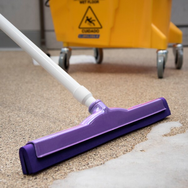 Carlisle Foodservice Dbl Foam Squeegee, 18", Purple, PK6 - 4156768
