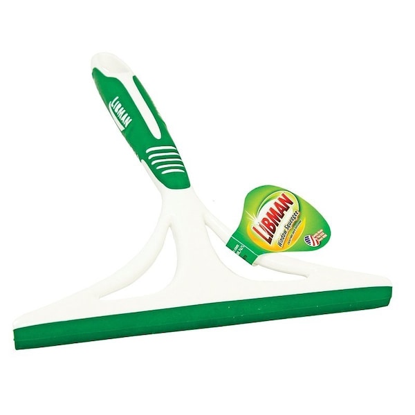 Libman Window Squeegee, 8 in Blade, Rubber Blade, 8.88 in OAL, Green/White - 1070