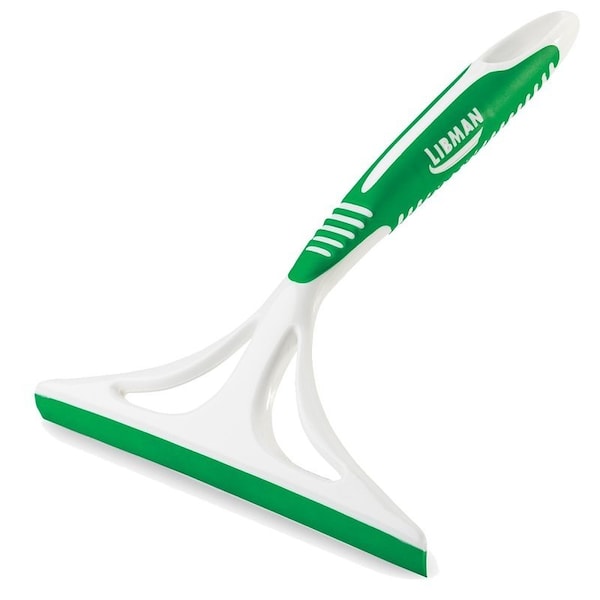 Libman Window Squeegee, 8 in Blade, Rubber Blade, 8.88 in OAL, Green/White - 1070