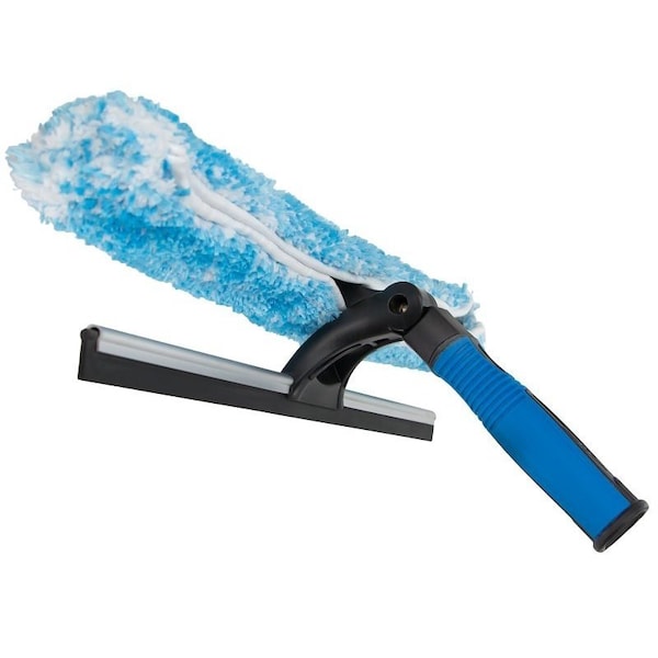 Unger Industrial Unger Professional 2-In-1 Window Cleaner, 18 in L Head, Plastic Head, 3.54 in L - 981660
