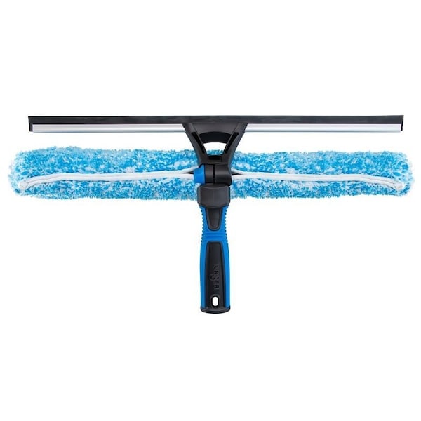 Unger Industrial Unger Professional 2-In-1 Window Cleaner, 18 in L Head, Plastic Head, 3.54 in L - 981660