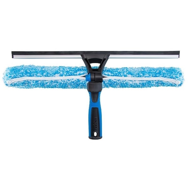 Unger Industrial Unger Professional 2-In-1 Window Cleaner, 18 in L Head, Plastic Head, 3.54 in L - 981660