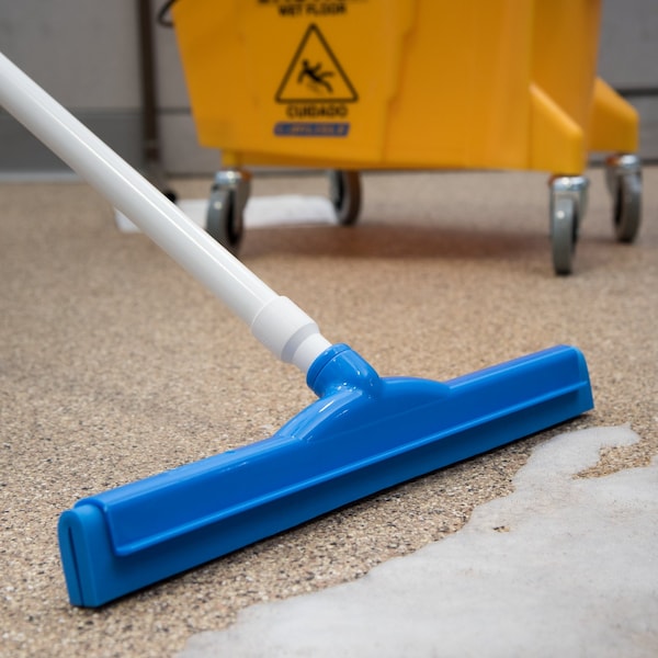 Carlisle Foodservice Dbl Foam Squeegee, 18", Blue, PK6 - 4156714