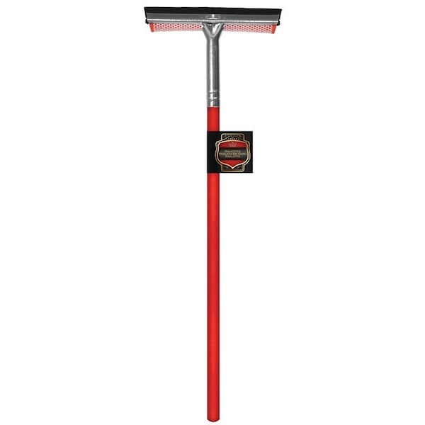 Sm Arnold Squeegee Sponge, NylonRubber Blade, Wood Handle, Red - 25-621