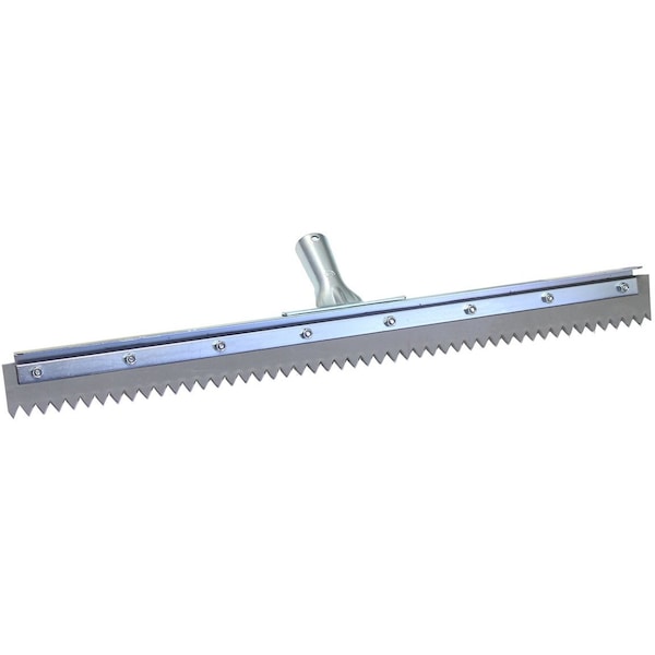 The Brush Man 24” Floor Squeegee, 1/2” Serrations, Non-Marking, 6PK - FS24SE-1/2